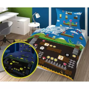 Bavlněné povlečení Lumíci 140x200+70x80 (svítící)