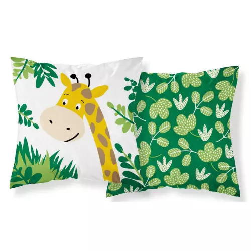 Bavlněný povlak na polštářek Džungle green 40x40 cm