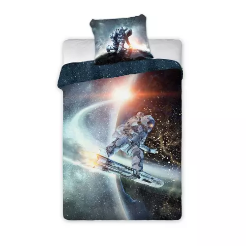 Bavlněné povlečení Vesmír kosmonaut 140x200+70x90