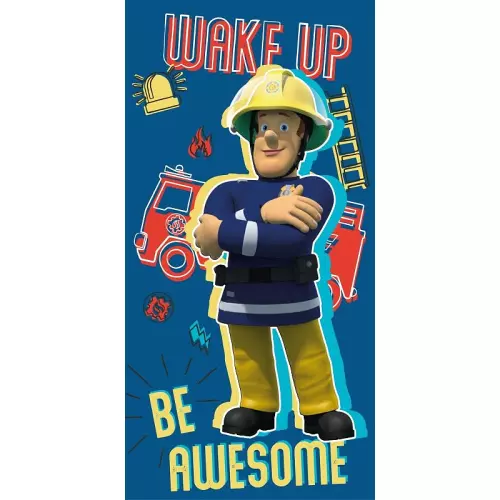 Froté osuška Požárník Sam Wake up 70x140