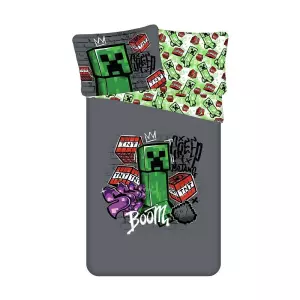 Bavlněné povlečení Minecraft Metro Art 140x200+70x90