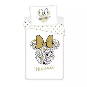 Bavlněné povlečení Minnie Gold 02 140x200+70x90