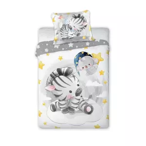 Bavlněné povlečení do postýlky Zebra 100x135+40x60