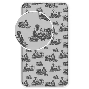 Bavlněné prostěradlo Lokomotiva 90x200