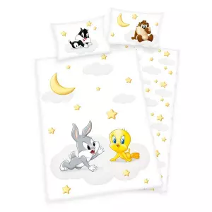 Bavlněné povlečení do postýlky Looney Tunes baby 100x135+40x60