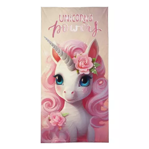 Froté osuška Jednorožec růže 70x140