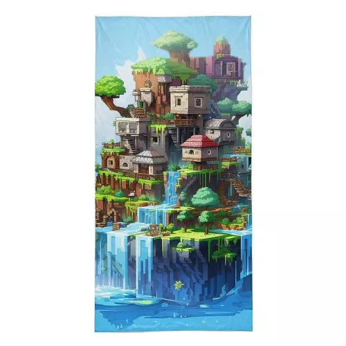 Froté osuška Kostičky město 70x140