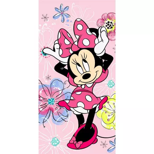 Froté osuška Minnie pink bow 70x140