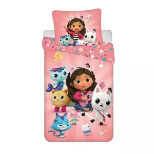 Bavlněné povlečení Gábinin kouzelný domek 140x200+70x90