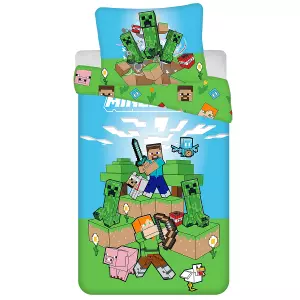 Bavlněné povlečení Minecraft Outdoor Mobs Bavlna 140x200+70x90