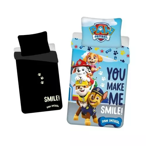 Bavlněné Povlečení Paw Patrol svítící 140x200+70x90