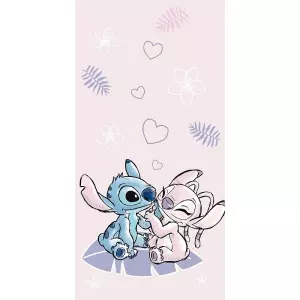 Froté osuška Lilo and Stitch pink 70x140