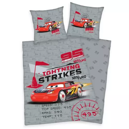 Bavlněné povlečení Cars Strikes 135x200+80x80