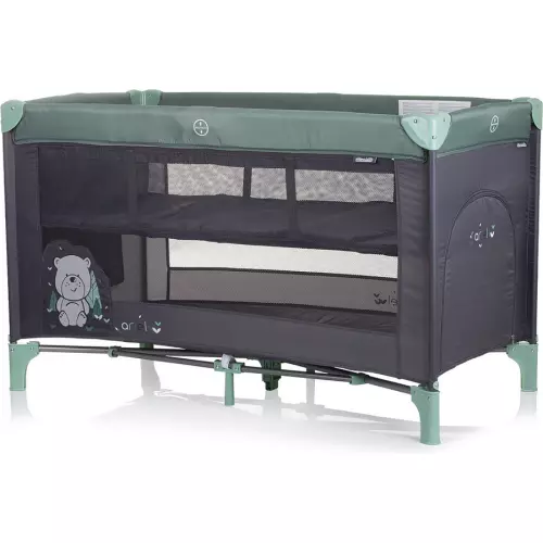 CHIPOLINO Postýlka cestovní Ariel Green Pastel