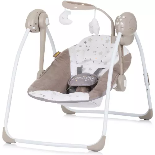CHIPOLINO Kojenecké lehátko houpací Moonlight Macadamia