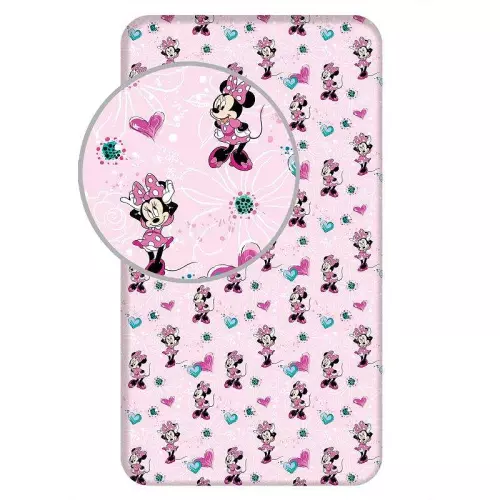Bavlněné prostěradlo Minnie Flowers 02 90x200