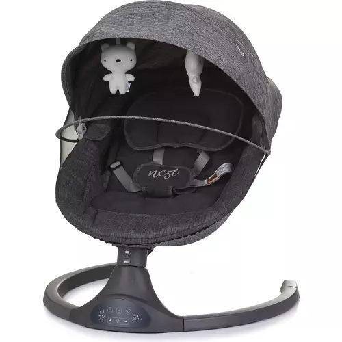 CHIPOLINO Elektrická kolébka Nest Granite
