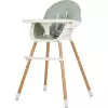 CHIPOLINO Jídelní židlička Rio 2v1 Aloe
