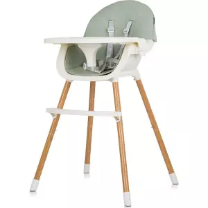 CHIPOLINO Jídelní židlička Rio 2v1 Aloe