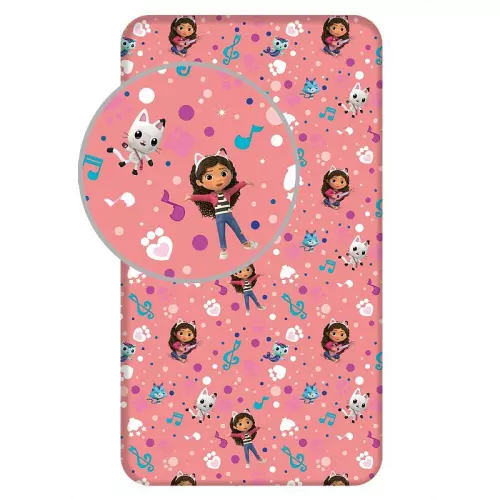 Bavlněné prostěradlo Gábinin kouzelný domek 90x200