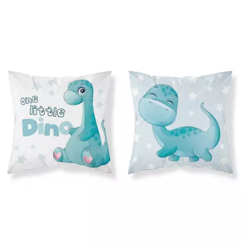 Bavlněný povlak na polštářek Malý Dino 40x40 cm
