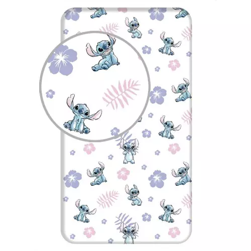 Bavlněné prostěradlo Lilo and Stitch 90x200