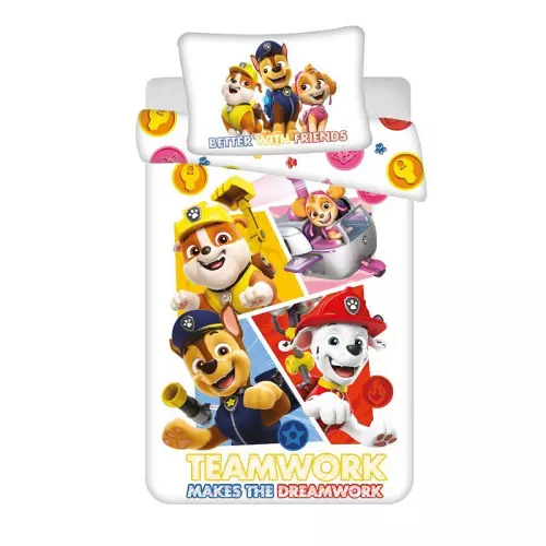 Bavlněné povlečení do postýlky Paw Patrol baby 100x135+40x60