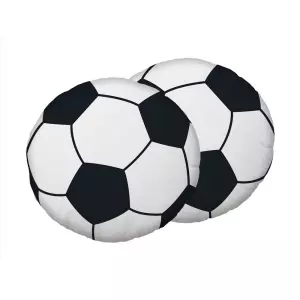 Tvarovaný mikroplyšový polštářek Fotbal průměr 40 cm