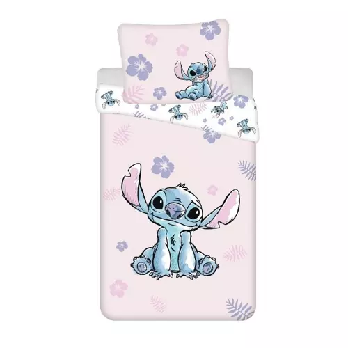 Bavlněné povlečení Lilo and Stitch Pink 140x200+70x90