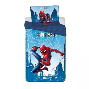 Povlečení Spiderman Blue 04 Bavlna 140x200+70x90