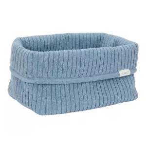 Košík pletený velký Pure Denim Blue