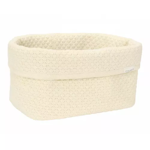 Košík pletený velký Pure Soft White