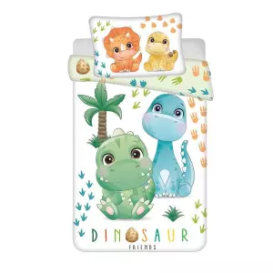 Bavlněné povlečení do postýlky Dino 02 baby 100x135+40x60