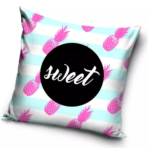 Povlak na polštářek Ananasy Růžové 40x40 cm