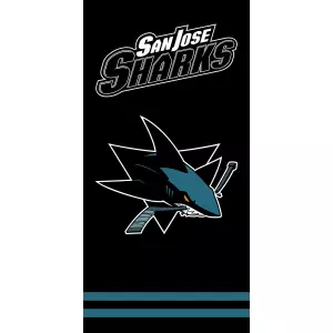 Froté osuška NHL San Jose Sharks Black 70x140 cm