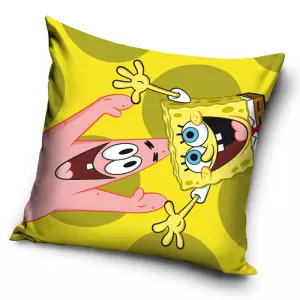 Povlak na polštářek Sponge Bob a Patrick Žlutý 40x40 cm