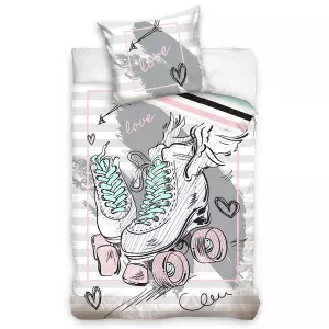 Bavlněné povlečení Kolečkové brusle Roller Dance 140x200+70x90