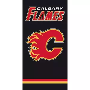 Froté osuška NHL Calgary Flames Black 70x140 cm