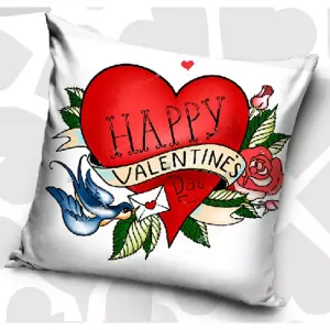 Povlak na polštářek Šťastný Valentýn 40x40 cm