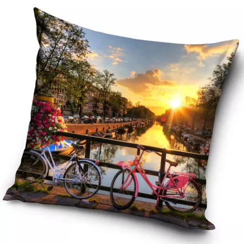 Povlak na polštářek Západ slunce v Amsterdamu 40x40 cm