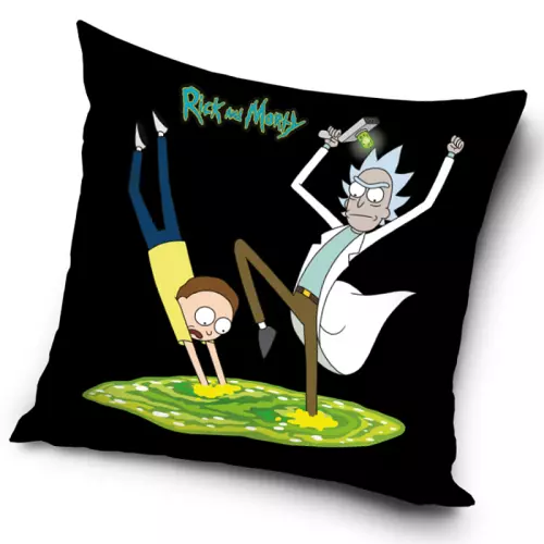 Povlak na polštářek Rick and Morty Brána do třetí dimenze 40x40 cm