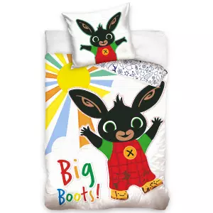 Bavlněné povlečení Zajíček Bing a Duhové Sluníčko 140x200+70x90