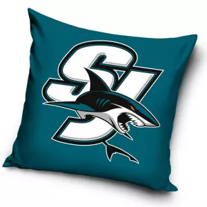 Polštářek NHL  San Jose Sharks SJ Blue 40x40 cm
