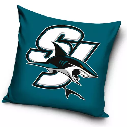 Polštářek NHL  San Jose Sharks SJ Blue 40x40 cm