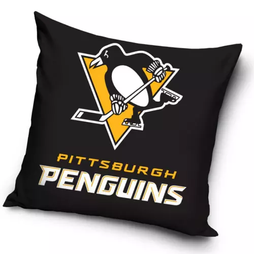 Polštářek NHL Pittsburgh Penguins Black 40x40 cm