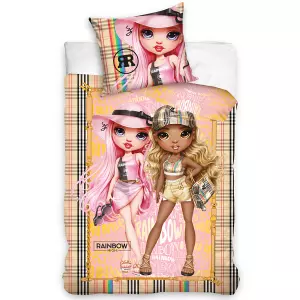 Bavlněné povlečení Panenky Rainbow High Beach Party 140x200+70x90