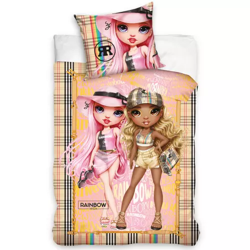 Bavlněné povlečení Panenky Rainbow High Beach Party 140x200+70x90