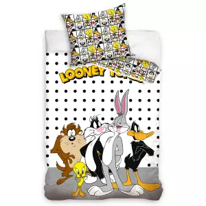 Bavlněné povlečení Kamarádi z Looney Tunes 140x200+70x90