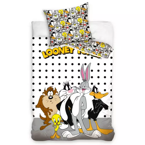 Bavlněné povlečení Kamarádi z Looney Tunes 140x200+70x90