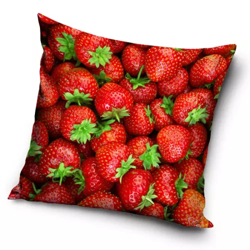 Povlak na polštářek Červené Jahody 40x40 cm